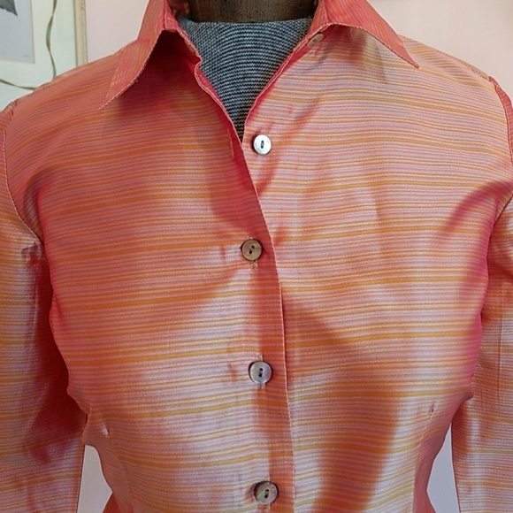 Ann Taylor Silk Shantung Blouse - Picture 2 of 4